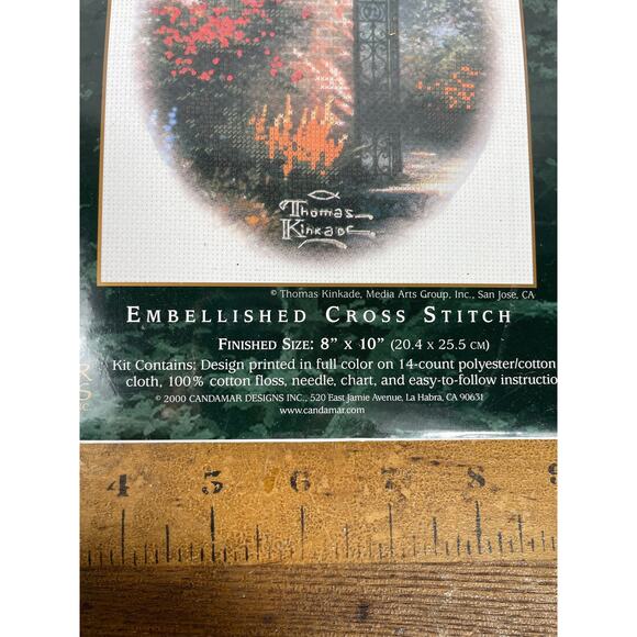 Thomas Kinkade embellished cross stitch f - Picture 3 of 4